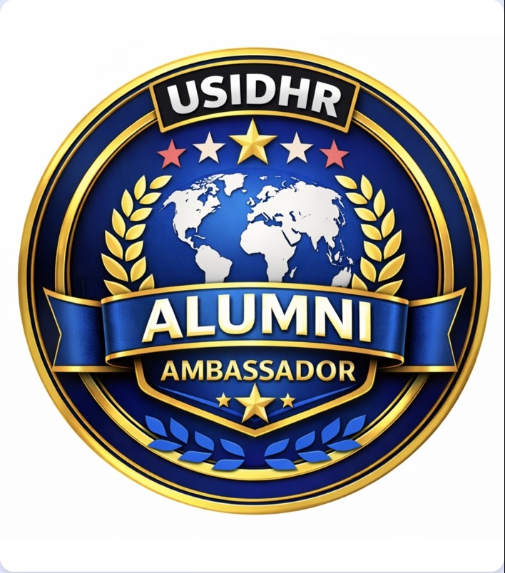 USIDHR Alumni Ambassador badge awarded to Gerald Volcy